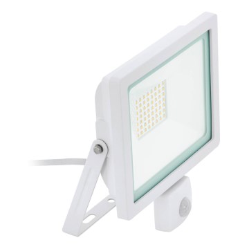 Eglo 64877 - Світлодіодний прожектор з датчиком FILETTI LED/50W/230V 3000K IP44 білий