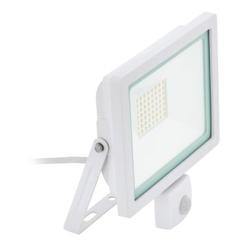 Eglo 64885 - Светодиодный прожектор с датчиком FILETTI LED/30W/230V 4000K IP44 белый