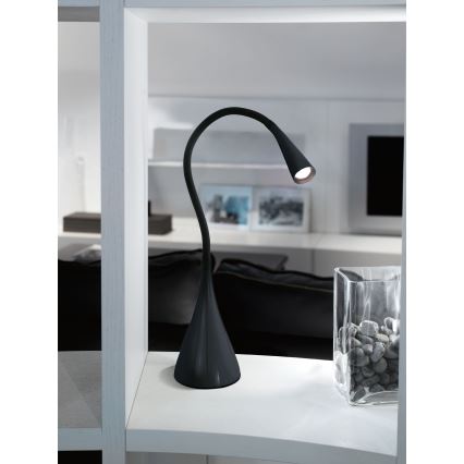 Eglo 64975 - LED Гнучка настільна лампа з регулюванням яскравості SNAPORA PRO LED/3,5W/230V 3000K чорний