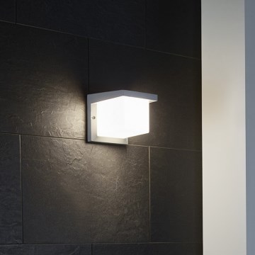 Eglo 65045 - Вуличний світлодіодний настінний світильник DESELLA PRO LED/10W/230V IP54 срібний