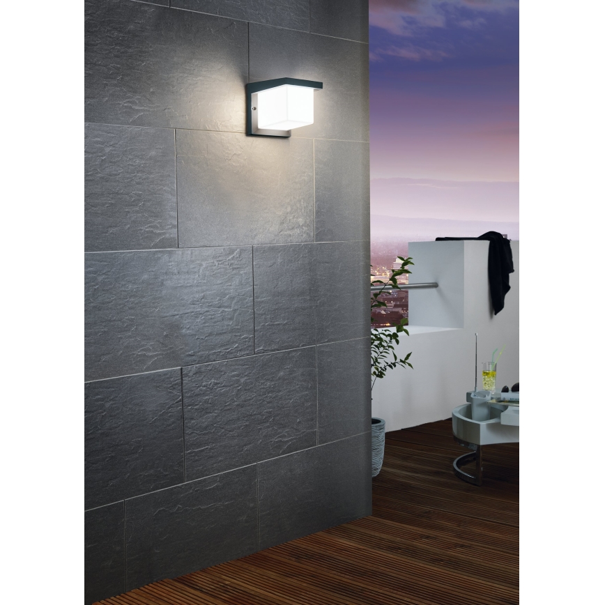 Eglo 65046 - Вуличний світлодіодний настінний світильник DESELLA PRO LED/10W/230V IP54 антрацит