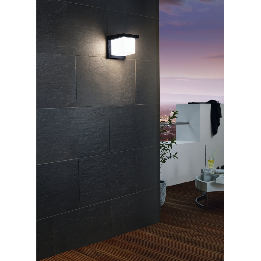 Eglo 65046 - Вуличний світлодіодний настінний світильник DESELLA PRO LED/10W/230V IP54 антрацит