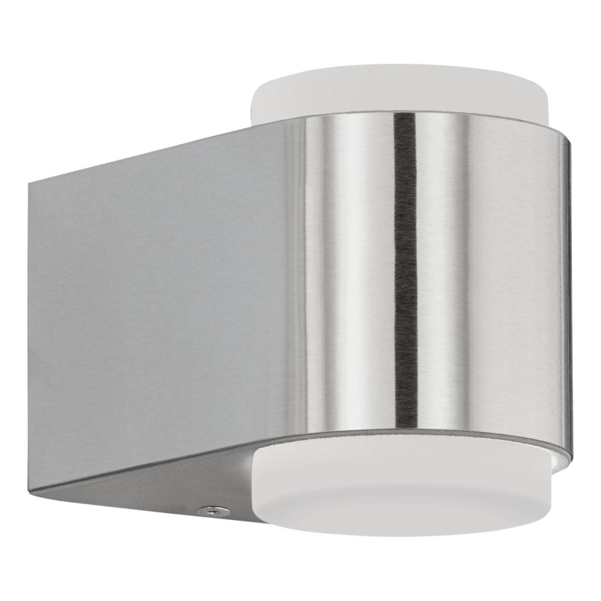 Eglo 65054 - Уличный светодиодный настенный светильник BRIONES PRO 2xLED/3W/230V IP44 блестящий хром