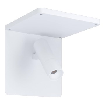 Eglo 67562 - Світлодіодний настінний світильник з полицею CIGLIE LED/8,1W/230V білий