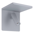 Eglo 67564 - Светодиодный настенный светильник с полкой CIGLIE LED/8,1W/230V серый