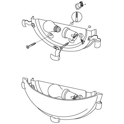 Eglo - Настінний світильник 1xE27/60W/230V алебастрове скло