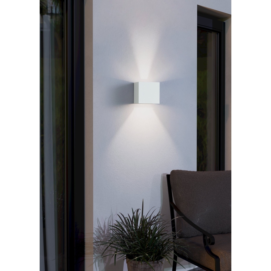 Eglo 74025 - Вуличний світлодіодний настінний світильник BARCAROLA LED/4,5W/230V IP44 білий