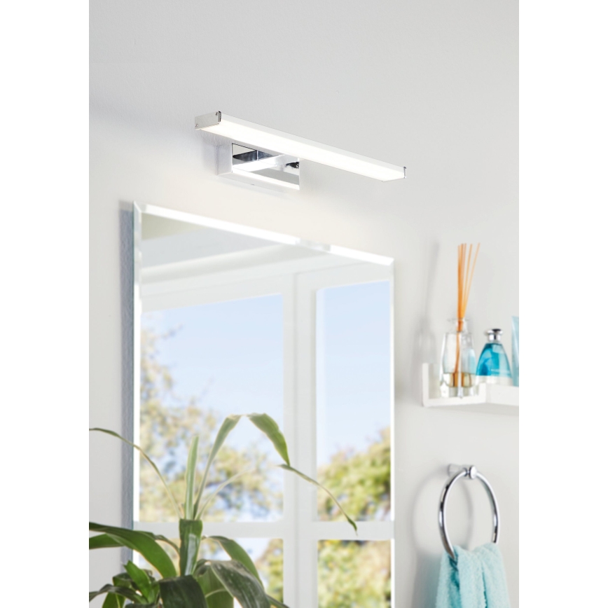 Eglo 74051 - LED Підсвітка для дзеркала для ванної GALENZANA LED/7,4W/230V 4000K 40 см IP44 глянцевий хром