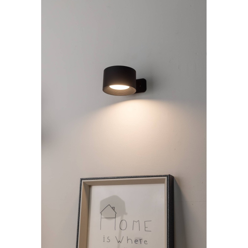 Eglo - LED затемнюваний акумуляторний сенсорний настінний світильник LED/5W/5V 2700/4000/6500K 2000 mAh чорний