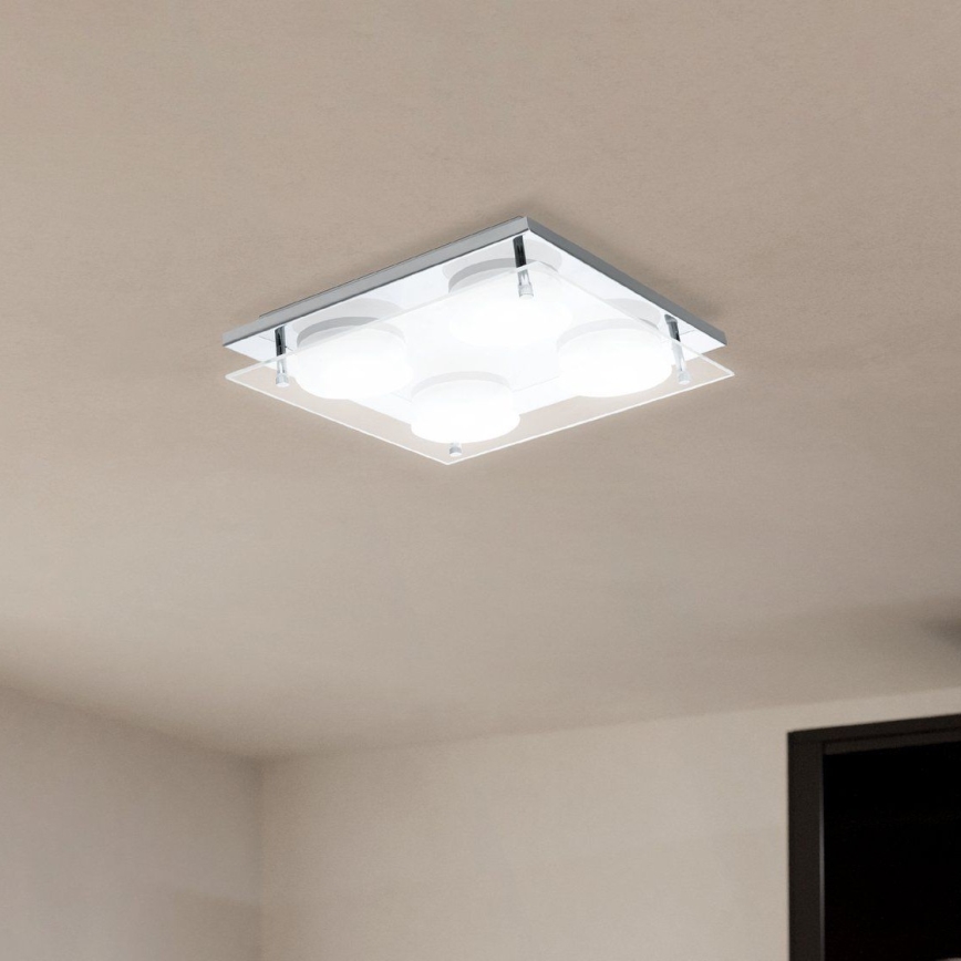 Eglo 75329 - LED потолочный светильник ABIOLA 4xLED/6W/230V глянцевый хром