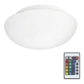 Eglo 75351 - Світлодіодний RGB регульований стельовий світильник ELLA-C 1xE27/7,5W/230V + дистанційне керування