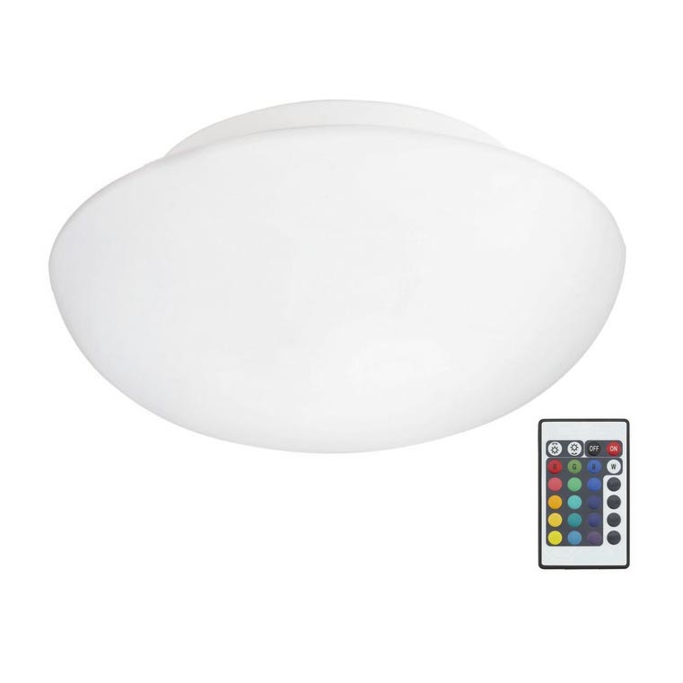 Eglo 75352 - Стельовий LED RGB світильник з регулюванням яскравості ELLA-C 2xE27/7,5W/230V + дистанційне керування