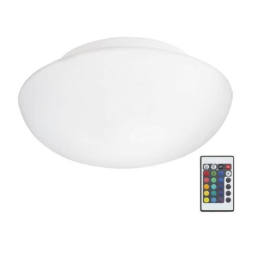 Eglo 75352 - Светодиодный диммируемый потолочный RGB-светильник ELLA-C 2xE27/7,5W/230V + пульт ДУ