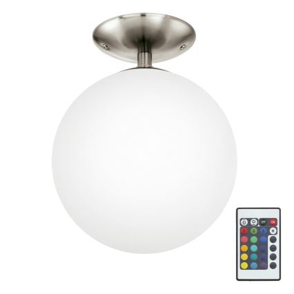 Eglo 75358 - Потолочный RGBW-светильник с регулированием яркости RONDO-C 1xE27/7,5W/23V диаметр 25 cm + дистанционное управление
