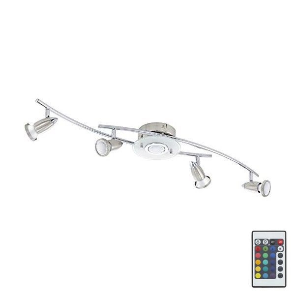 Eglo 75377 - LED RGB Точковий світильник з регулюванням яскравості VALLIDA-C 5xGU10/4W/230V + пульт дистанційного керування