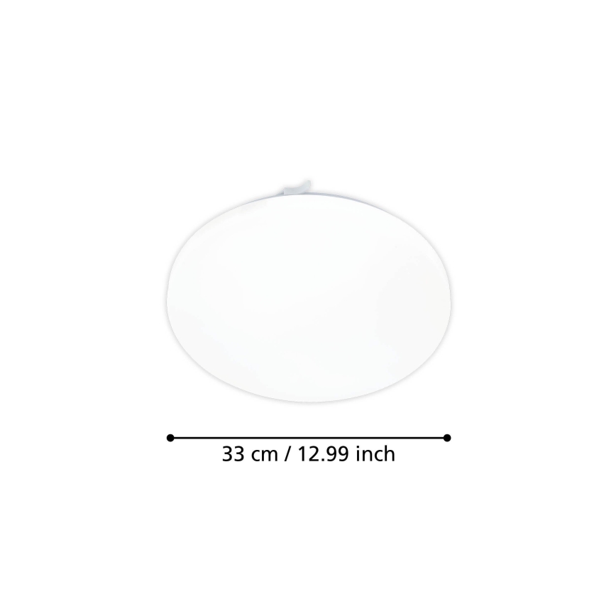 Eglo - Світлодіодний стельовий світильник з датчиком руху LED/15,5W/230V 3000K діаметр 33 cm білий