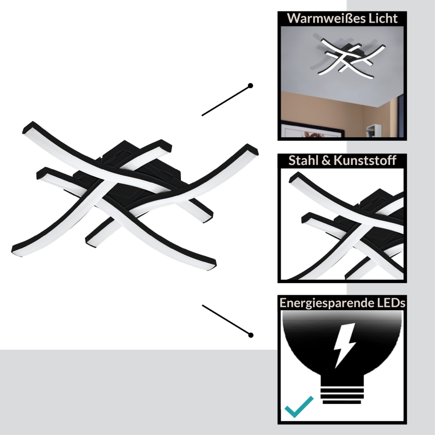 Eglo - Светодиодная припотолочная люстра LED/16W/230V