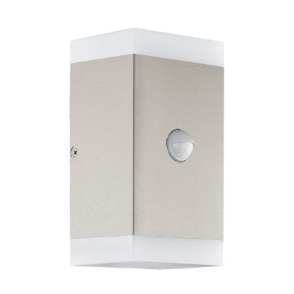 Eglo - Уличный светодиодный настенный светильник с датчиком 2xGU10/4,6W/230V IP44