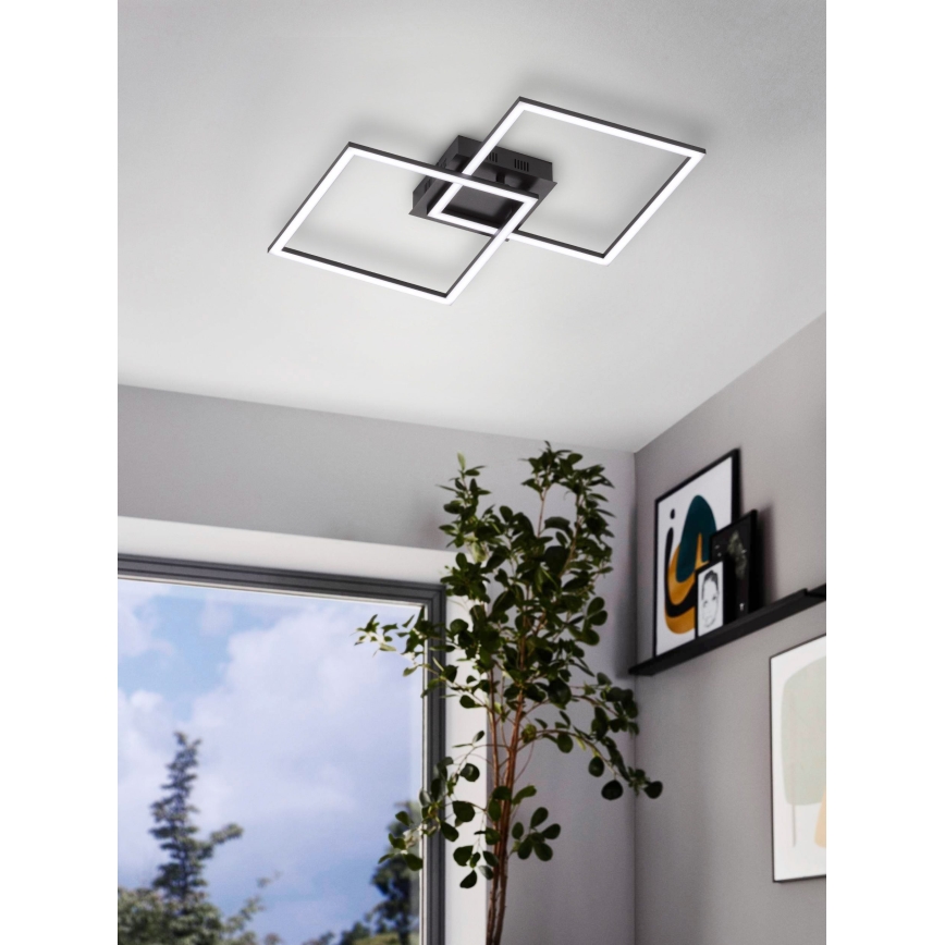 Eglo - Светодиодная припотолочная люстра с регулированием яркости LED/28W/230V 3000-6500K + дистанционное управление