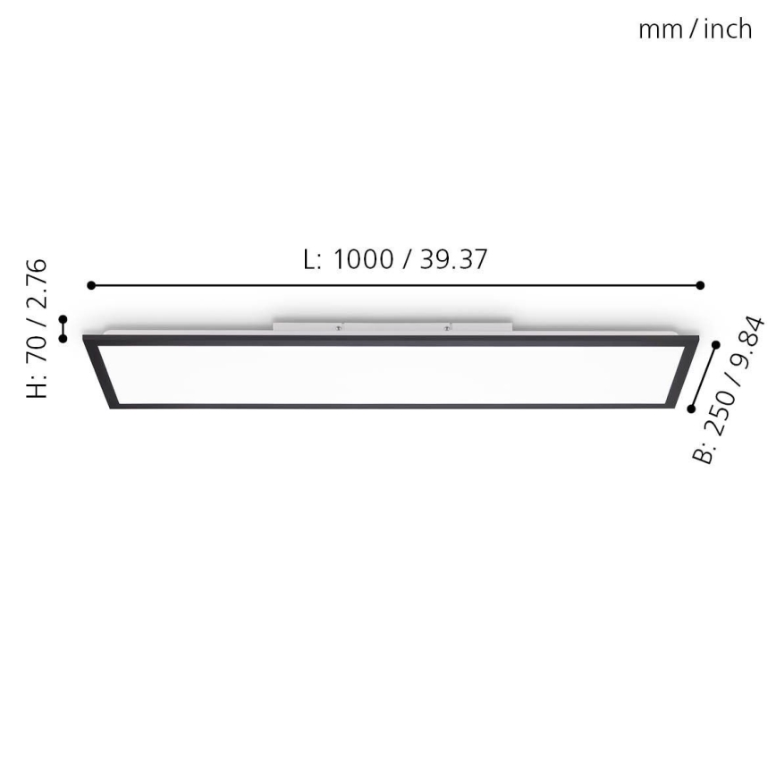Eglo - LED панель з регулюванням яскравості LED/25W/230V 2700-5000K + дистанційне керування