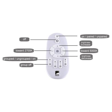 Eglo - Светодиодная панель с регулированием яркости LED/25W/230V 2700-5000K + дистанционное управление