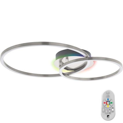 Eglo - Пристельова LED RGB люстра з регулюванням яскравості LED/21,5W/230V 3000-6500K + дистанційне керування