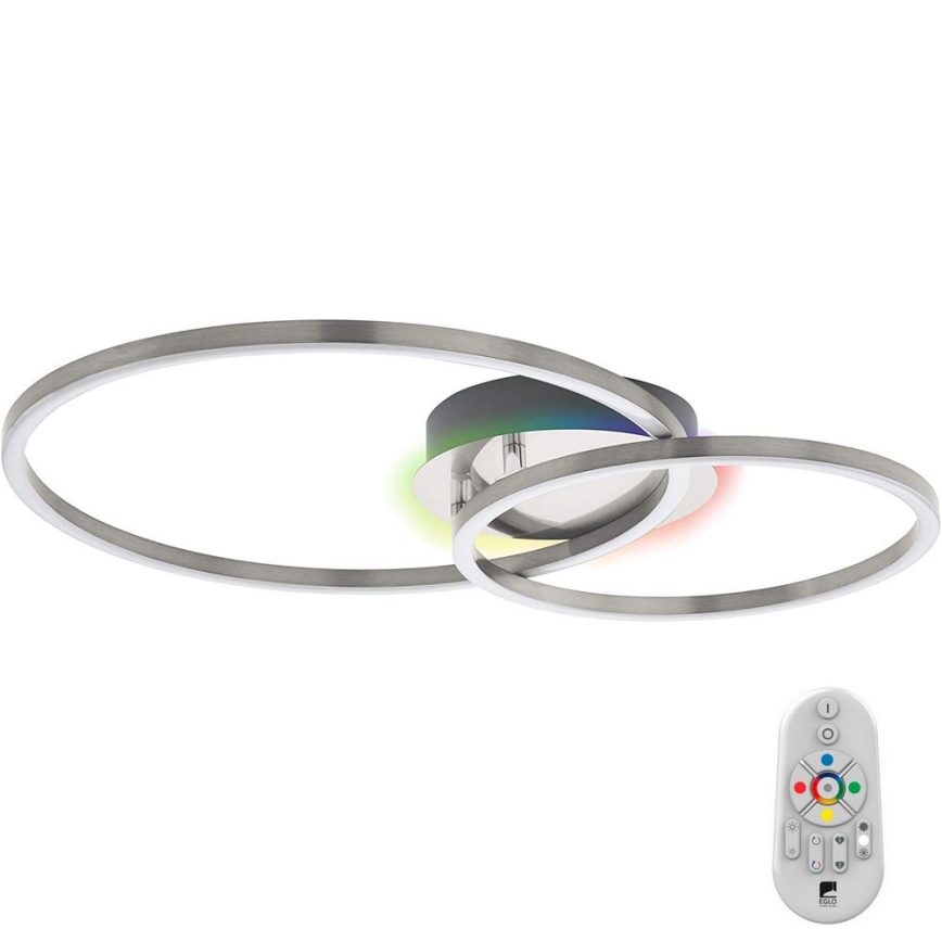 Eglo - Пристельова LED RGB люстра з регулюванням яскравості LED/21,5W/230V 3000-6500K + дистанційне керування