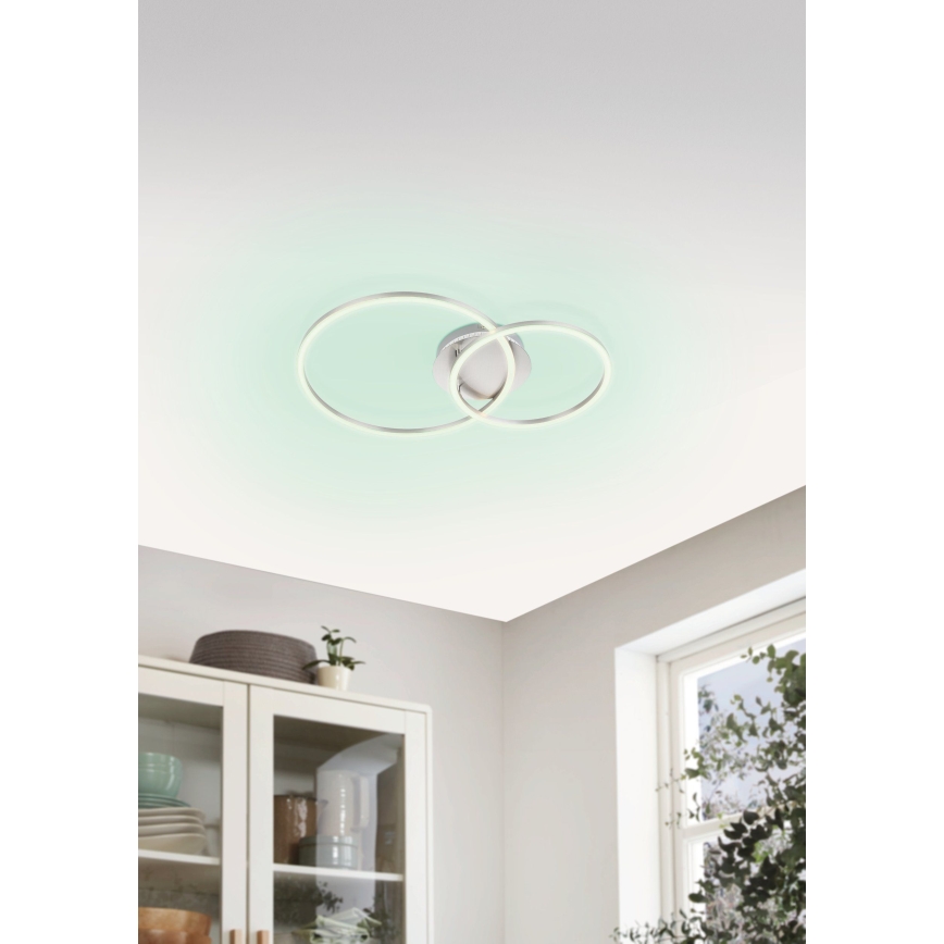Eglo - Пристельова LED RGB люстра з регулюванням яскравості LED/21,5W/230V 3000-6500K + дистанційне керування