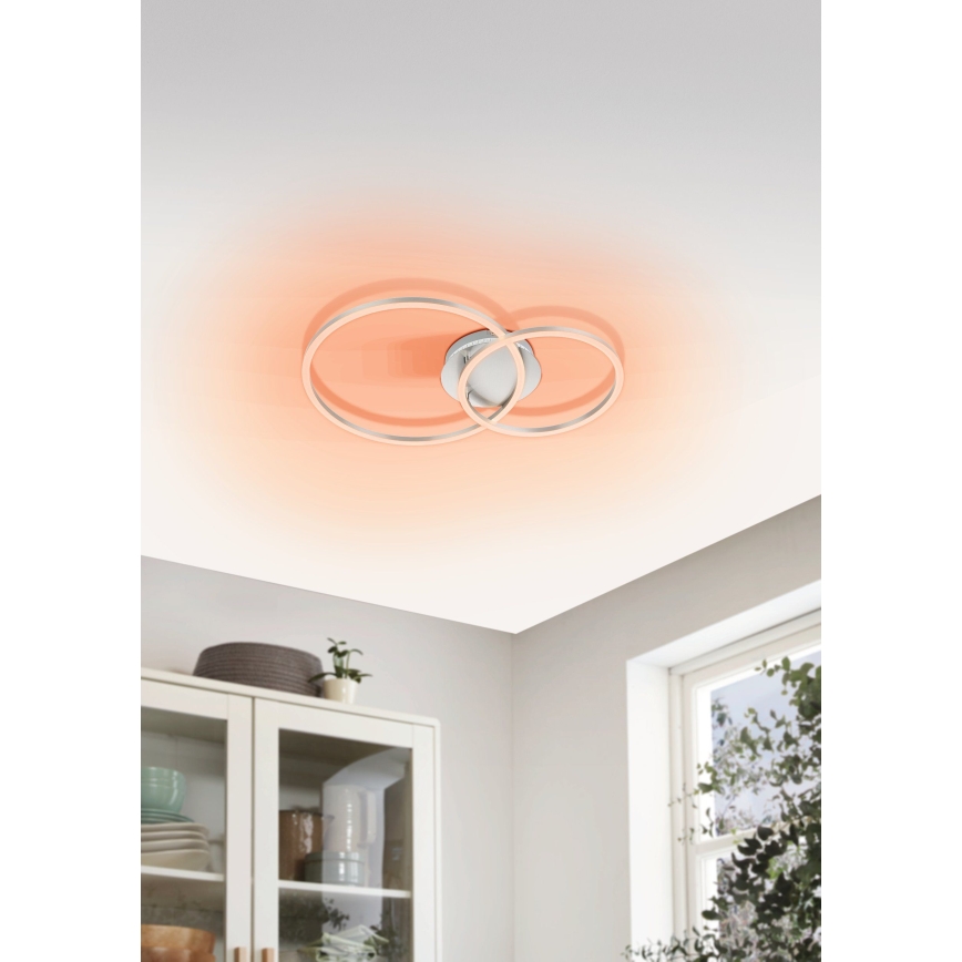 Eglo - Пристельова LED RGB люстра з регулюванням яскравості LED/21,5W/230V 3000-6500K + дистанційне керування