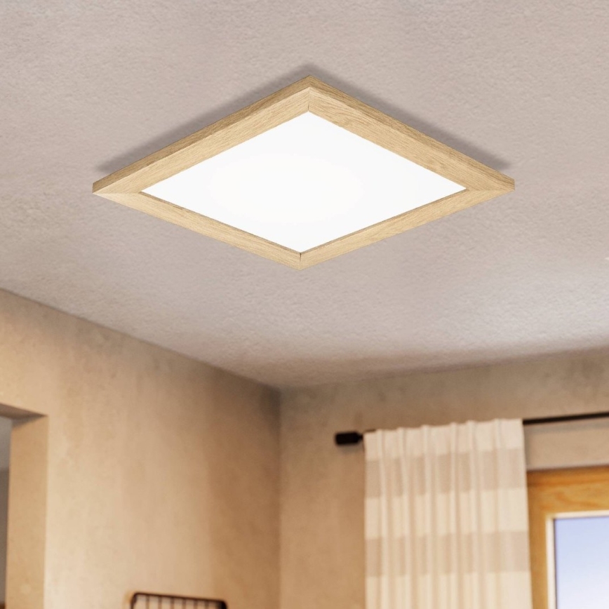 Eglo 75643 - Стельовий LED світильник CALEMAR LED/19W/230V 4000K 43,7x 43,7 см коричневий