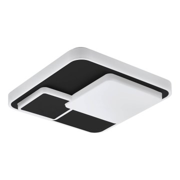Eglo 75667 - Стельовий LED світильник LEPRESO LED/19,5W/230V 38,5x38,5 см чорний