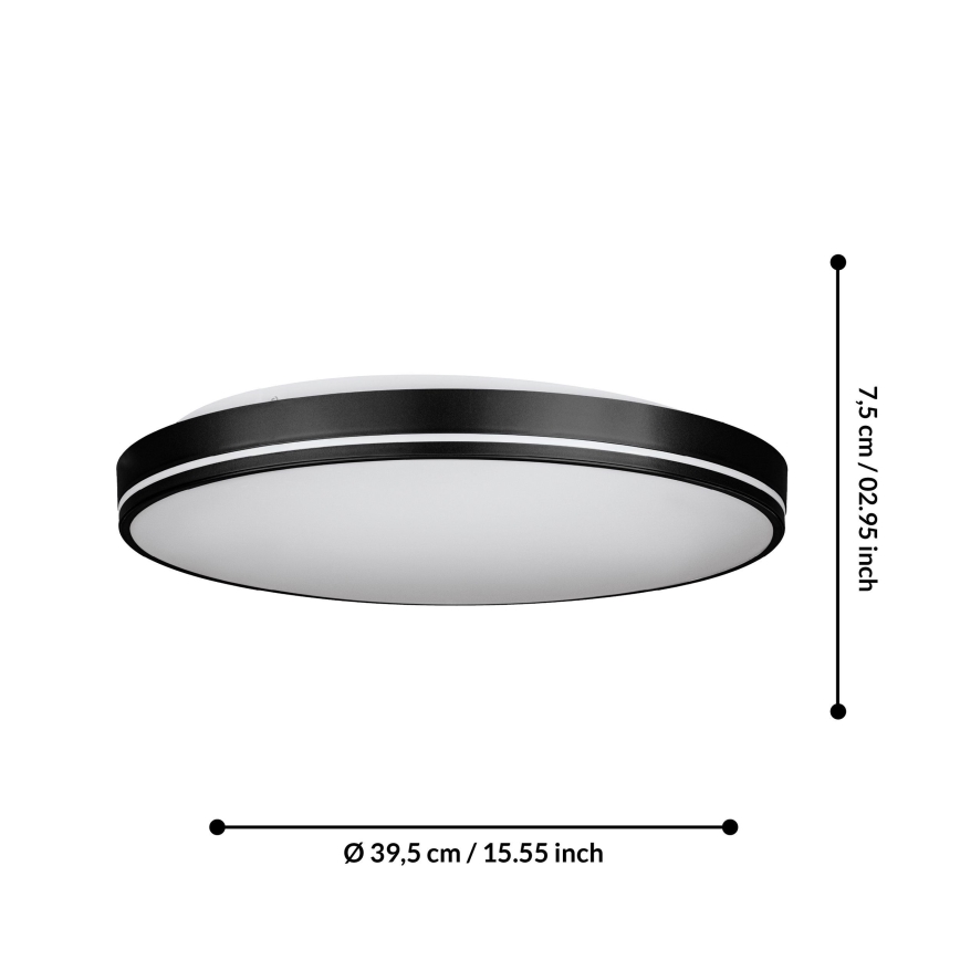 Eglo - Светодиодный потолочный светильник с регулированием яркости LED/22W/230V 3000-6500K + дистанционное управление