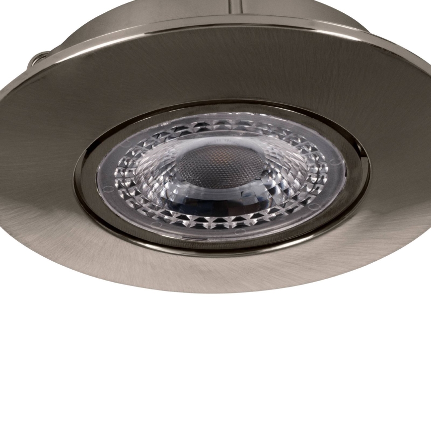 Eglo 75765 - НАБІР 3x Світлодіодний вбудований світильник ZUJAR LED/3,4W/230V матовий хром