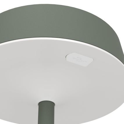 Eglo - сенсорна настільна LED-лампа з регульованою яскравістю, зі сонячною підзарядкою LED/3W/5V 3000-6000K 1800 mAh IP44 зелена