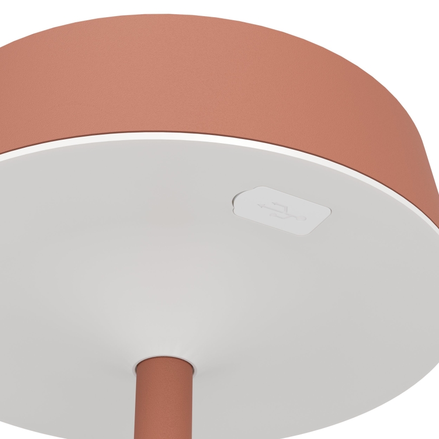 Eglo - диммируемая LED сенсорная настольная лампа с солнечной зарядкой LED/3W/5V 3000-6000K 1800 mAh IP44 оранжевая