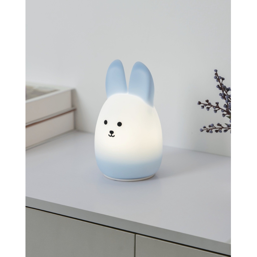 Eglo - LED RGBW Перезаряджувальний сенсорний дитячий нічник LED/5W/5V 1200 mAh заєць
