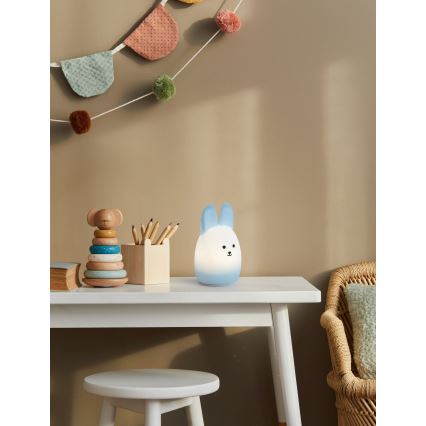 Eglo - LED RGBW Перезаряджувальний сенсорний дитячий нічник LED/5W/5V 1200 mAh заєць