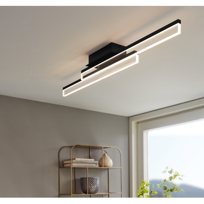Eglo 780433 - LED потолочный светильник для ванной YANGUAS 2xLED/11W/230V 3000K IP44 черный