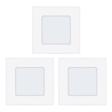 Eglo 78196 - НАБОР 3x Светодиодный встроенный светильник FUEVA LED/2,7W/230V