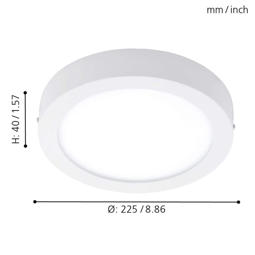 Eglo 78201 - Стельовий LED світильник FUEVA LED/16,5W/230V