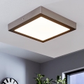 Eglo 78218 - LED потолочный светильник FUEVA LED/22 Вт/230 В 30x30 см матовый хром