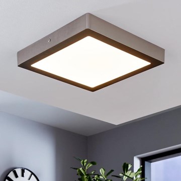 Eglo 78218 - LED-стельовий світильник FUEVA LED/22W/230V 30x30 см матовий хром