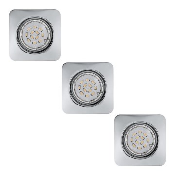 Eglo 78228 - НАБІР 3xLED Вбудований світильник PENETO 1xGU10/5W/230V