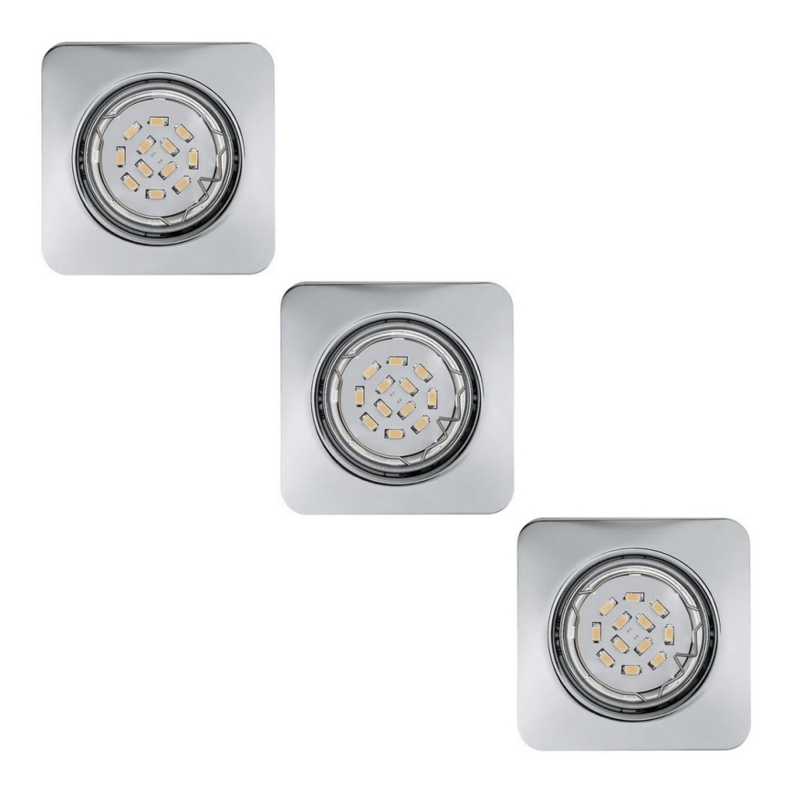 Eglo 78228 - НАБІР 3xLED Вбудований світильник PENETO 1xGU10/5W/230V