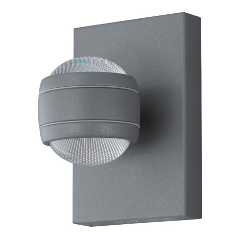 Eglo 78592 - Уличный светодиодный настенный светильник SESIMBA 2xLED/3,7W/230V IP44