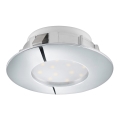 Eglo 78742 - Світлодіодний підвісний стельовий світильник PINEDA 1xLED/12W/230V блискучий хром