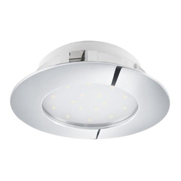 Eglo 78748 - Стельовий вбудований LED світильник з регулюванням яскравості PINEDA LED/12W/230V глянцевий хром