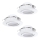 Eglo 78755 - НАБОР 3x Светодиодный встроенный светильник PINEDA 1xLED/6W/230V 3000K белый