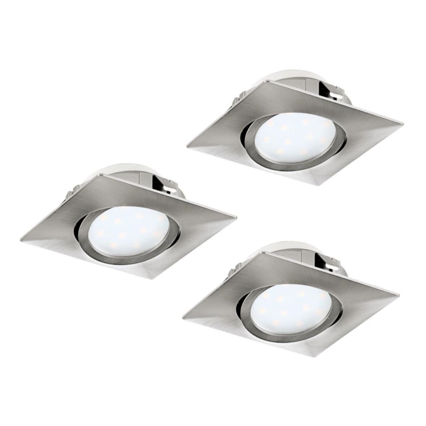 Eglo 78758 - НАБІР 3x Світлодіодний вбудований світильник PINEDA LED/6W/230V