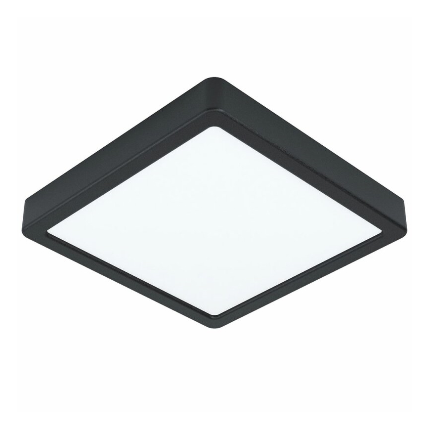 Eglo 78814 - Світлодіодний стельовий світильник FUEVA LED/17W/230V 21x21 cm чорний